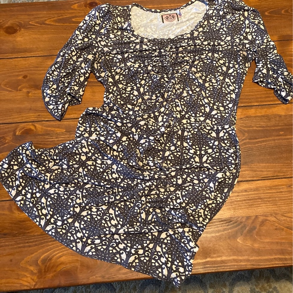 Juicy Couture Grey Patterned Dress